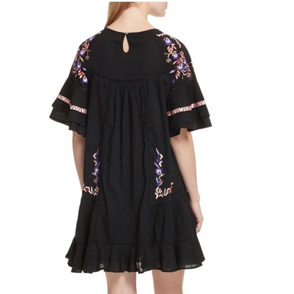 NWOT Free People pavlo babydoll embroidered dress - Picture 3 of 10